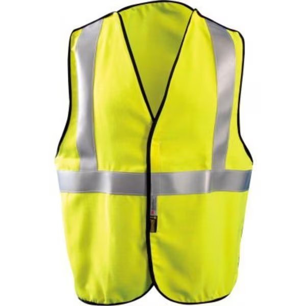 OccuNomix Premium FR 5-Pt. Break-Away Solid Vest, Class 2, Hi-Vis Yellow, 2XL, LUX-SSBRPFR-Y2X, Occunomix, Mfr#: LUX-SSBRPFR-Y2X